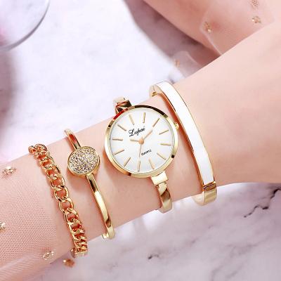 China Rose Gold Women Watches Set Unisex Luxury Bracelet Quartz Watches Sports Luxury Ladies Wrist Watch Casual Dropshiping Clock for sale