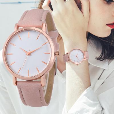 China Fashionable Quartz Watch Minimalism Women Watches Luxury Ladies Watches Leather Trim Female Dress Ladies Wristwatches Clock No Logo for sale