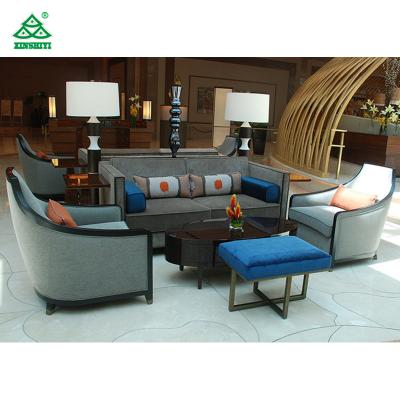 China Contemporary modern sofas for hotel lobby furniture with fabric upholstery, club chairs for sale