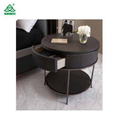 China Modern Customized Hotel Bedroom Nightstand Beside Table In Wooden for sale