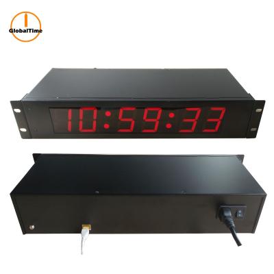 China LUMINOVA LED Red NTP Rack Mounted Clock, 2.3