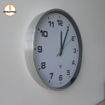 China WiFi Indoor Synchronized Network Clock , NTP Wireless Analog Clock For Schools for sale