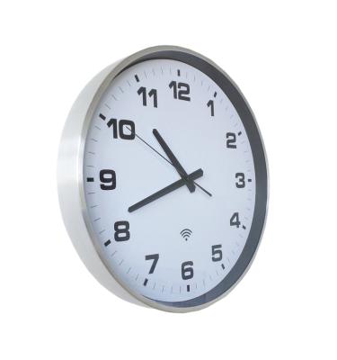 China Indoor Analog WiFi Synchronized Wall Watch Clock, For School for sale