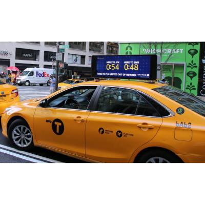 China P5mm Taxi Advertising Sign Double Side Car Taxi Top LED Display Screen Advertising for sale