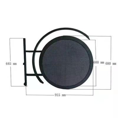 China Logo For Store P4.68 Outdoor Side Circular Double Round LED Display Module Circle Led Screen Display for sale