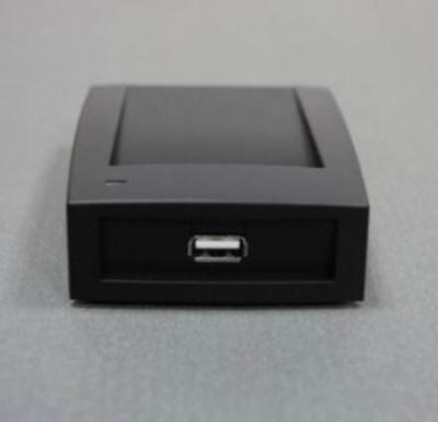 China ISO 11784/5,EM4305,Hitag-S,ATA5577  mini portable  LF Passive RFID Desktop Reader/Writer black for sale