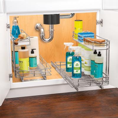 China Side-Mounted Or Bottom-Mounted Side-Mounted Basket Clearance Single Vacuum Basket Combination Under The Sink Laundry Storage Basket for sale