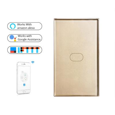 Κίνα App Control+Voice control OEM logo color 1 strip us remote touch switch no wire wifi wall touch neutral switch προς πώληση