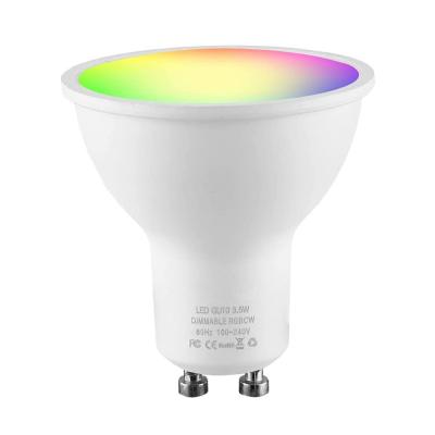 China Wholesale desktop flyidea tuya gu10 music 3.5w rgb cw wave led inteligente ampolleta wifi alexa google for sale