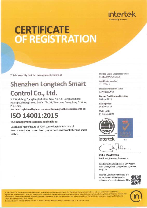 ISO 14001:2015 - BESTWAY INDUSTRIAL (HK)LIMITED