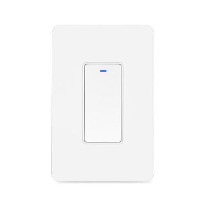 China Push Button 128mm 240V 10A Smart WiFi Wall Switch for sale