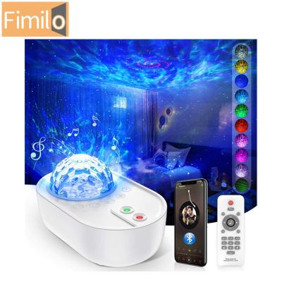 China Fimilo Star Projector Modern HD Music Built-in Speaker Spaceship with Remote Control White Noise Star Projector for sale