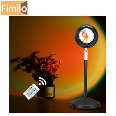 China Hotsale Sunset Flood Light Modern Rainbow 16 Colors LED Variable Remote Control Sunset Light for sale