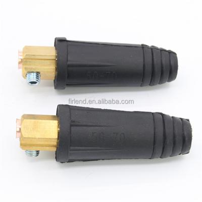 China Welder Euro Plug Welding Cable Connector For Welding Machine DKJ 50-70 for sale