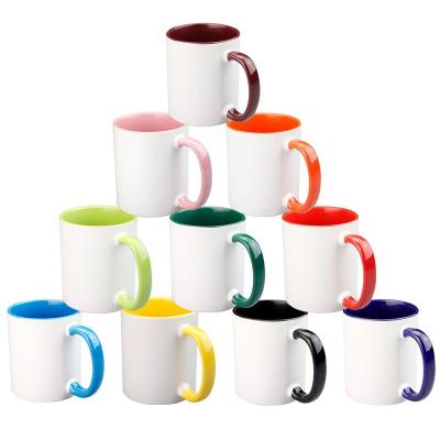 China Sustainable 100pcs Customized Logo Print Oem Porcelain Cup Reusable Coffee Sublimation 350ml Mug for sale