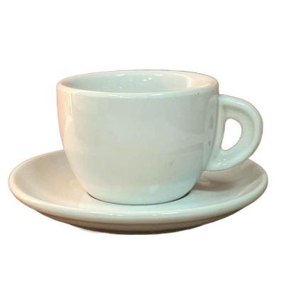 China Sustainable Upclay 2oz 6oz High Temperature Porcelain Thick Promotional Elegant Espresso Cups for sale