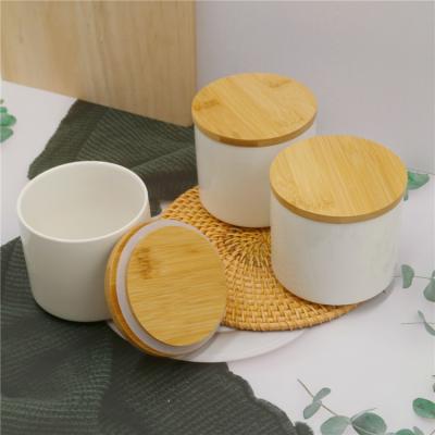 China Freshness Preservation Seal Wood Lid Serving Flour Sugar Cereal and Snacks Kitchen Jars Food Storage Canister for sale