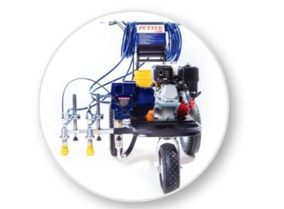 China Spray Line Marking Machine For 2-Guns Professional Stripers , Road Painting Equipment for sale