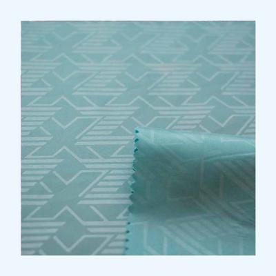 China New design flame retardant embossed polyester taffeta fabric with simple style design for lining for sale