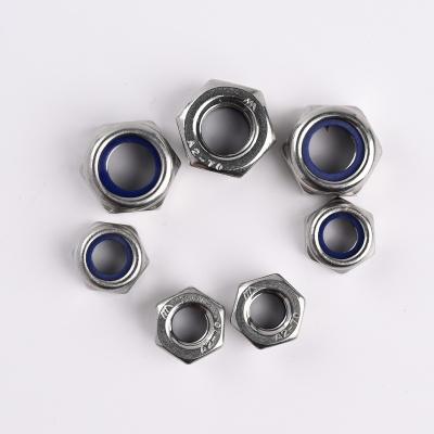 China Anticorrosive Factory Hot Sales Hot Style Rust Protection DIN985 Stainless Steel 304 Hexagon Nylon Nut for sale