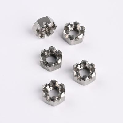 China Anticorrosive Fast Delivery High Quality Nuts Rotary Packing GB6181 Stainless Steel 304 Slotted Nut for sale