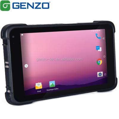 China Waterproof 8 Inch Tablet Android 10 Rugged OS ip67 With GMS 4G RAM 64G ROM Qualcom MSM8953 With 2D Barcode Scanner Sunlight Readable for sale