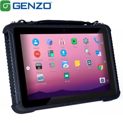 China Waterproof 10 Rugged Tablet rj45 4G 64G GPS 4G Wifi BT And Optional NFC 2D Barcode RFID Uhf Android 10 Fingerprint for sale