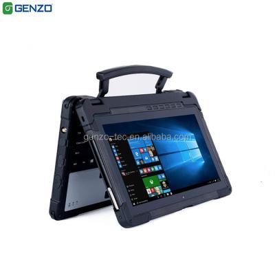 China Waterproof 11.6 Inch Convertible Industrial Military Rugged Tablet Fully Industrial Tablet With Barcode Reader for sale