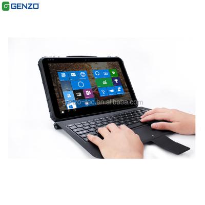 China GENZO 12 10 Inch Industrial Built-in NFC Waterproof Windows 1/2D RS232, RS485 Rugged Tablet Mini Laptop Computer With Keyboard 4G LTE for sale