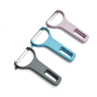 China Sustainable New Style Home Kitchen Use Interlocking Multifunctional Lemon Zesters Vegetable Grater Peeler for sale