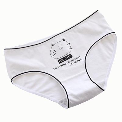 China Cat Women Antibacterial Cartoon Lady Soft Multicolored Cotton Panties Underwear Shorts Cotton Briefs Underwear Panties for sale