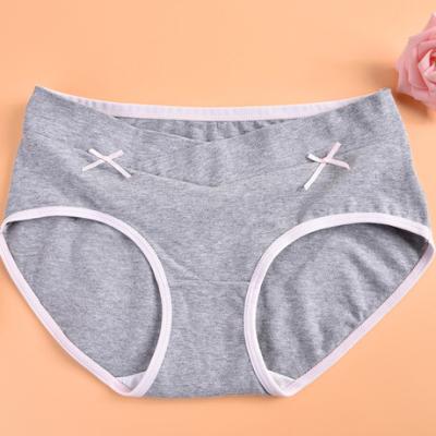 China Women's Cotton U Shape Breathable Low Waist Underwear Plus Size Pregnant Panties for sale