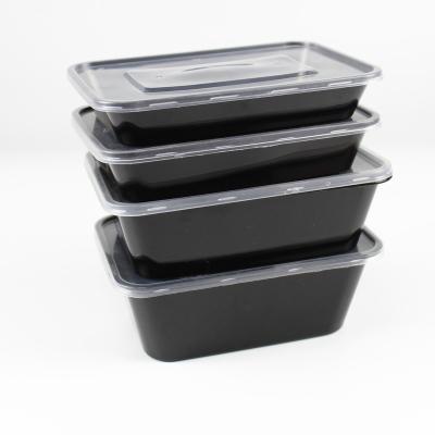 China Minimalist Take Out Food Packaging Lunch PP Box Plastic Transparent Disposable Food Containers for sale