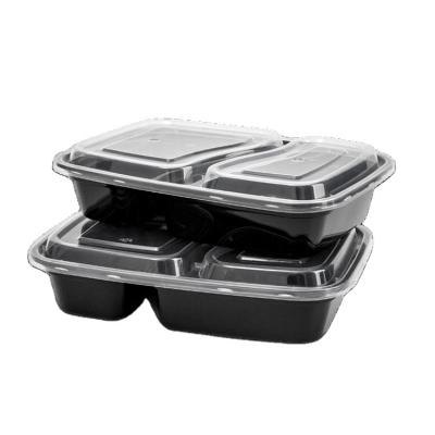 China Amazon Top Selling Microwavable 3 Plastic Bento Lunch Box BPA Free 4 Compartment Disposable Plastic Food Container With Lids for sale