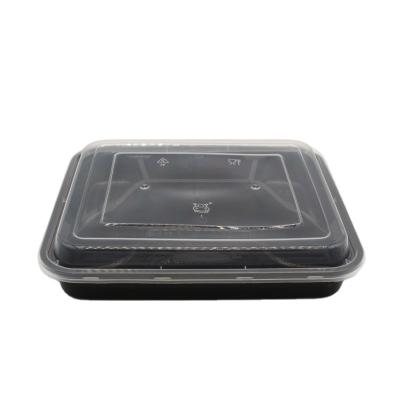 China Viable Disposable Container Compartment Plastic Disposable Food Salad Packing Container Multiple Specifications for sale