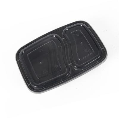 China Free Sample Viable Wholesale Bento Lunch Box Microwave Disposable Plastic Takeaway Meal Prep Containers for sale