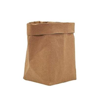 China Recyclable Washable Paper Bag Planters Kraft Paper Bag Recyclable Washable Bag for sale