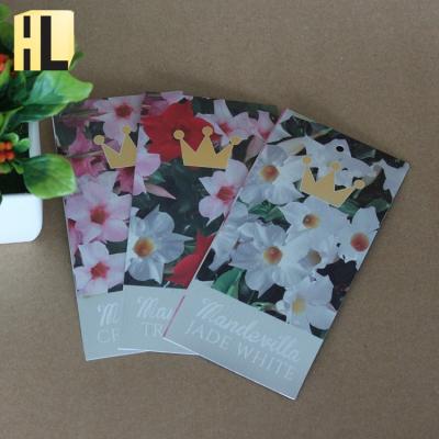 China Custom Waterproof PP Material Anti UV Hanging Tags for sale