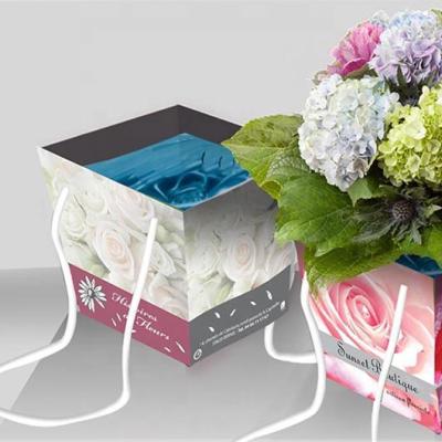 China Disposable waterproof paper bag for flowers for sale