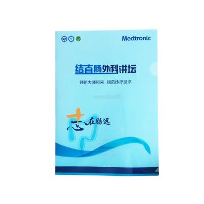 China Waterproof L Shape File Holder A4 Size Custom Printed Made Of PP for sale