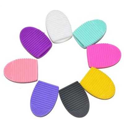 China Egg Shape Silicone Brush Egg Shape Makeup Brush Cleaner Eco-friendly Hair Brush for sale