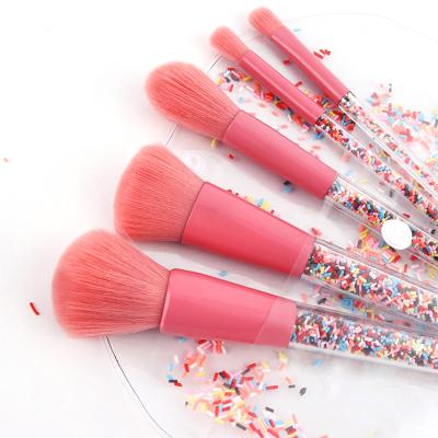 China Angular Blush 2021 Luxury Makeup Brush Set Makeup Brushes Red Makeup Brushes for sale