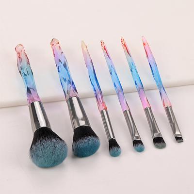 China Blinged Shanghai Crystal Makeup Brush Set Price En Yuan Cleaning Set 16 Pcs Dark Green Makeup Brush for sale