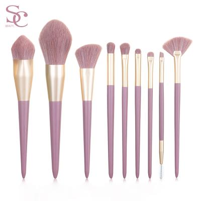 China Angular Blush Tiny Precise Makeup Brushes Diamond Makeup Brushes Handles 8pc White Makeup Brushes for sale