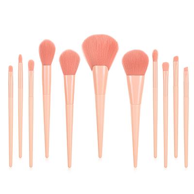 China Angular blush blue makeup brushes professional private label makeup brush set kawaii makeup brushes for sale