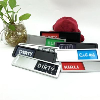 China Shape Custom Clean Dirty Magnetic Organization Sign Indicator Magnet Premium Scratch Not Easy To Read for sale