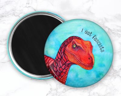 China Shape Mini Design Fridge Magnets Kitchen Decor Custom Dinosaur Animals Printing Magnet Velociraptor Magnet For Decor for sale