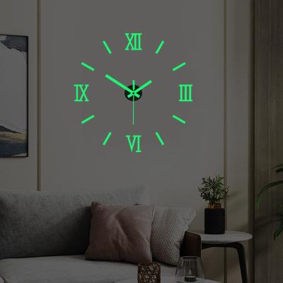 China Eclectic Modern Decor Lighted Clock For Wall Home Decorations Office Bedroom DIY Adjustable Height Max Clock 47 for sale