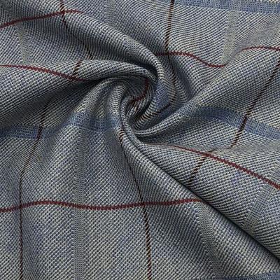 China Breathable AW Wool Polyester Jacuqard Plaid Fabric For Blouse And Fashion Styles for sale