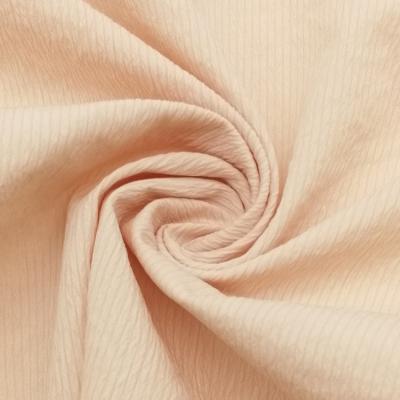 China Crinkled SS Spring Poly Summer Textured Crinkled Woven Lightweight Fabric For Top for sale